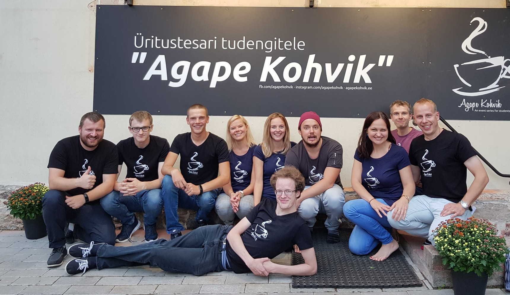 Agape Kohviku meeskond vabatahtlikega